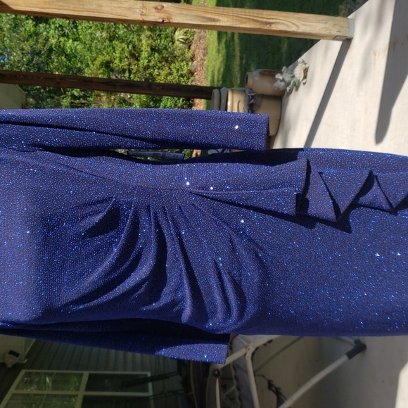 Jessica Howard Lady's Midi Gathered at Waist Irredescent Party/Cocktail Dress - Picture 2 of 11